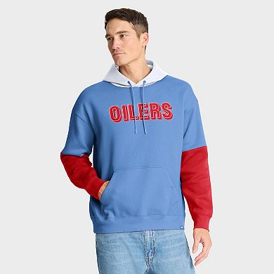 Men's Fanatics Light Blue Tennessee Titans Helmet Retro Pullover Hoodie