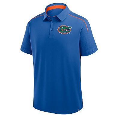 Men's Fanatics Royal Florida Gators Take The Lead Defender Raglan Polo