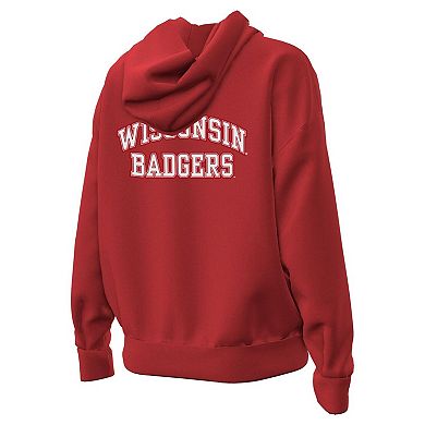 Women's Under Armour Red Wisconsin Badgers Throwback Hoodie