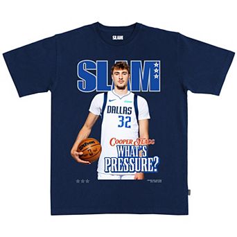 Unisex SLAM Cooper Flagg Navy Dallas Mavericks Cover T-Shirt