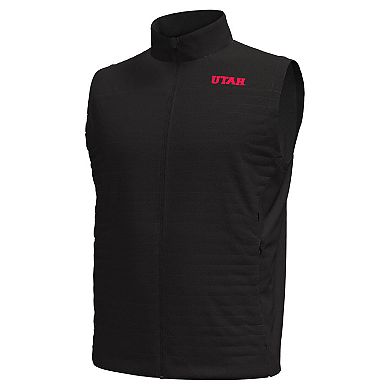 Men's Under Armour Black Utah Utes Drive Pro Storm Full-Zip Vest