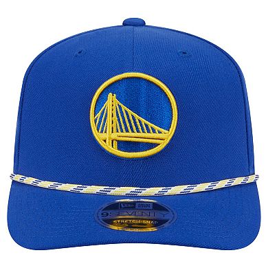 Men's New Era Blue Golden State Warriors Rope 9SEVENTY Adjustable Hat
