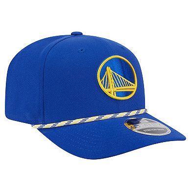 Men's New Era Blue Golden State Warriors Rope 9SEVENTY Adjustable Hat