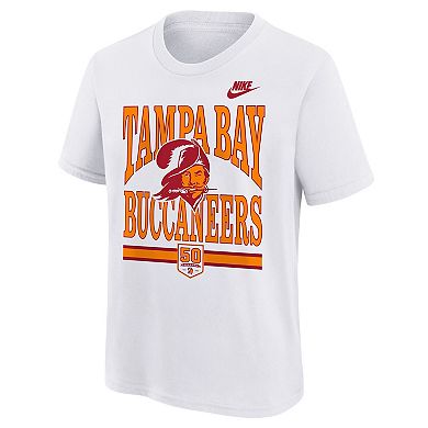 Preschool Outerstuff White Tampa Bay Buccaneers 50th Anniversary T-Shirt