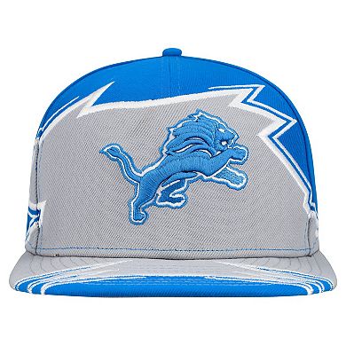 Men's New Era Blue/Gray Detroit Lions Break 59FIFTY Fitted Hat