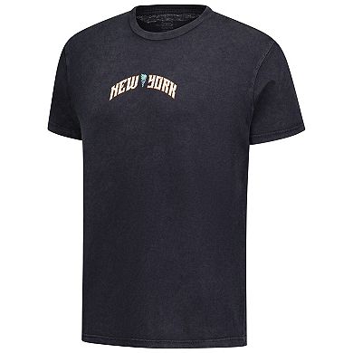 Unisex Stadium Essentials Black New York Liberty Oversized Vintage Wash T-Shirt