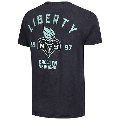 Unisex Stadium Essentials Black New York Liberty Oversized Vintage Wash T-Shirt