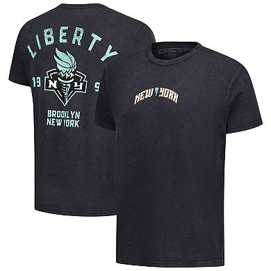 Unisex Stadium Essentials Black New York Liberty Oversized Vintage Wash T-Shirt