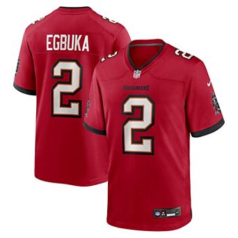 Men's Nike Emeka Egbuka Red Tampa Bay Buccaneers Team Game Jersey