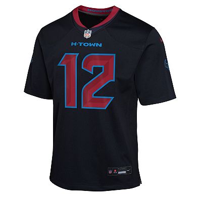 Youth Nike Nico Collins Navy Houston Texans Alternate Game Jersey