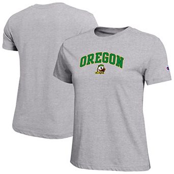 Women's Champion Heather Gray Oregon Ducks Arched Over Logo T-Shirt