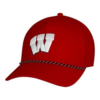 Men's Under Armour Red Wisconsin Badgers Sideline Drive Rope Adjustable Hat