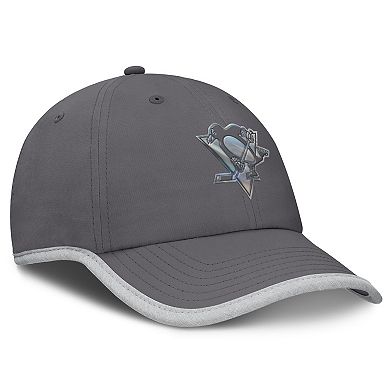 Women's Fanatics Charcoal Pittsburgh Penguins Fundamental Reflector Adjustable Hat