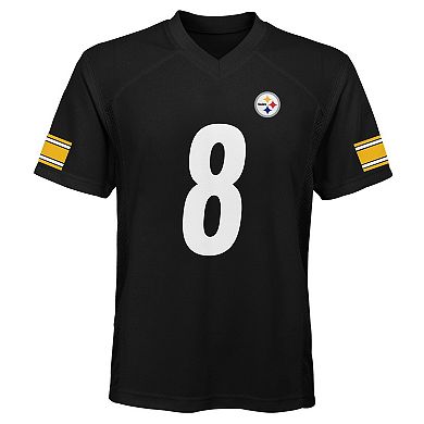 Preschool Outerstuff Aaron Rodgers Black Pittsburgh Steelers Replica Player Jersey