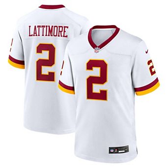 Men's Nike Marshon Lattimore White Washington Commanders Game Super Bowl Era Jersey