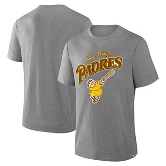 Men's Fanatics Heather Gray San Diego Padres Tribute IYKYK Tri-Blend T-Shirt