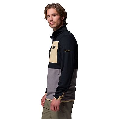 Men's Columbia Black/Gray Purdue Boilermakers Hike Omni-Wick Half-Zip Pullover