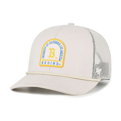 Unisex '47 Cream UCLA Bruins Core & Inline Gravestone Adjustable Trucker Hat