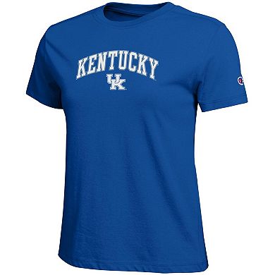 Women's Champion Royal Kentucky Wildcats Arched Over Logo T-Shirt