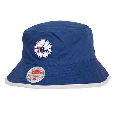 Men's Mitchell & Ness Black Philadelphia 76ers Flip It Reversible Bucket Hat