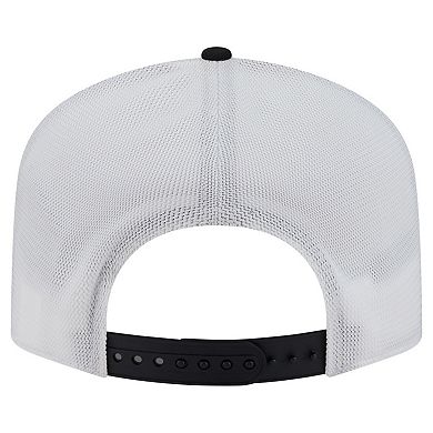 Men's New Era Black/White Pittsburgh Steelers Patch 19TWENTY Adjustable Hat