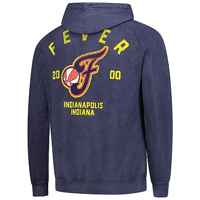 Unisex Stadium Essentials Denim Indiana Fever Get Back Oversized Vintage Raglan Pullover Hoodie