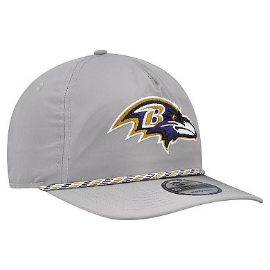 Men's New Era Gray Baltimore Ravens Rope 19TWENTY Hat