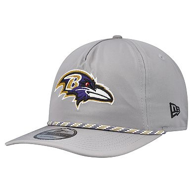 Men's New Era Gray Baltimore Ravens Rope 19TWENTY Hat