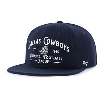 Men's '47 Navy Dallas Cowboys Whitlock Captain Corduroy Adjustable Hat