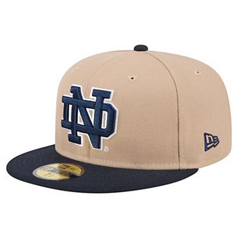 Men's New Era Khaki Notre Dame Fighting Irish Two-Tone 59FIFTY Fitted Hat
