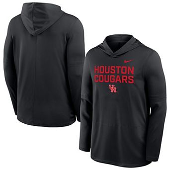 Men's Nike Black Houston Cougars Sideline Dri-FIT Lightweight Hooded Top