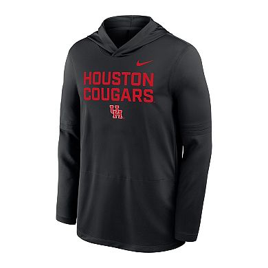 Men's Nike Black Houston Cougars Sideline Dri-FIT Lightweight Hooded Top