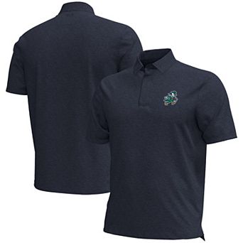 Men's Under Armour Navy Notre Dame Fighting Irish Sporting Leprechaun Aura Polo
