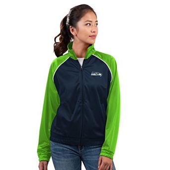 Women's G-III 4Her by Carl Banks College Navy Seattle Seahawks Replay Full-Zip Track Jacket