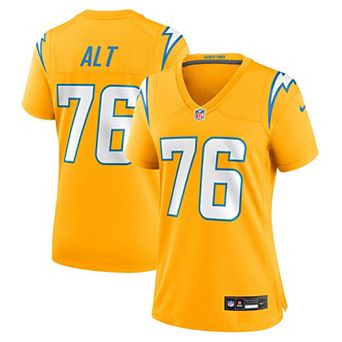 Women's Nike Joe Alt Gold Los Angeles Chargers Alternate Charger Power Game Jersey