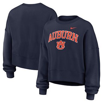 Women's Nike Navy Auburn Tigers Oversized Phoenix Arch Pullover Sweatshirt