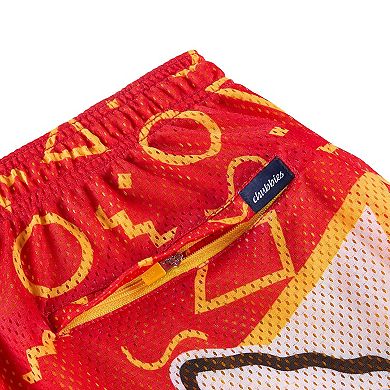 Men's Chubbies Red Kansas City Chiefs Mesh Shorts