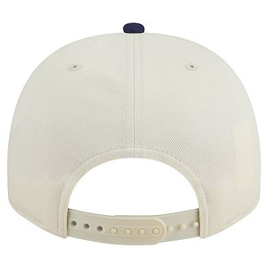 Men's New Era Cream/Navy Virginia Cavaliers Vintage Chainstitch 9FIFTY A-Frame Snapback Hat