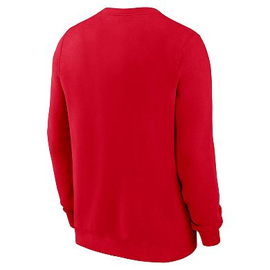 Men's Nike Scarlet Ohio State Buckeyes Arch Pullover Sweatshirt