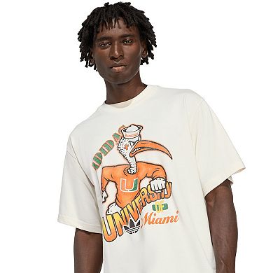 Men's adidas White Miami Hurricanes Originals T-Shirt