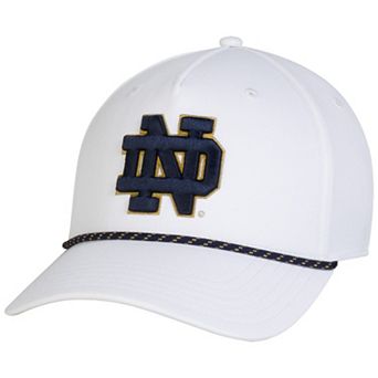 Men's Under Armour White Notre Dame Fighting Irish Sideline Drive Rope Adjustable Hat