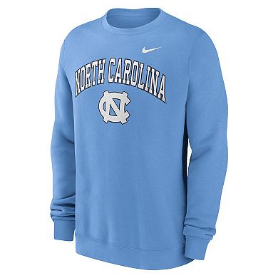Men's Nike Carolina Blue North Carolina Tar Heels Arch Pullover Sweatshirt