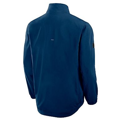Men's Fanatics Deep Sea Blue Seattle Kraken Authentic Pro Rink Coaches Full-Zip Jacket