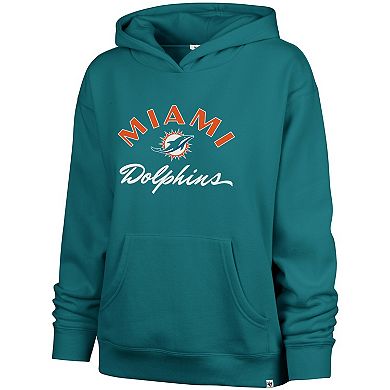 Women's '47 Aqua Miami Dolphins Whirlwind Naomi Pullover Hoodie