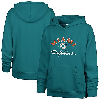 Women's '47 Aqua Miami Dolphins Whirlwind Naomi Pullover Hoodie