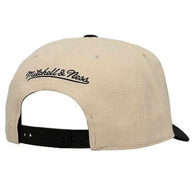 Men's Mitchell & Ness Cream/Black D.C. United Upside Down Pro Pinch Snapback Hat