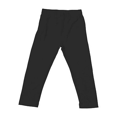 Girls Toddler Wes & Willy Oatmeal Iowa Hawkeyes Ruffle Raglan Long Sleeve T-Shirt & Leggings Set