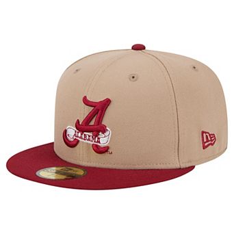 Men's New Era Khaki Alabama Crimson Tide Two-Tone 59FIFTY Fitted Hat