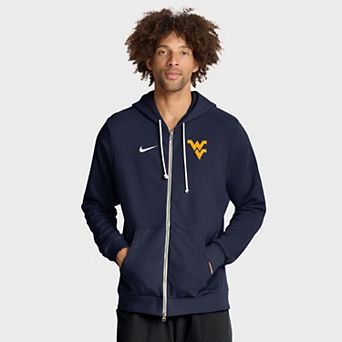 Men's Nike Navy West Virginia Mountaineers 2025 Sideline Standard Issue Dri-FIT Full-Zip Hoodie