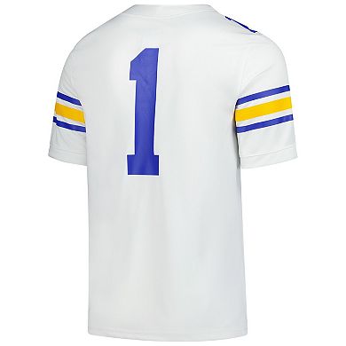 Men's Nike #1 White Cal Bears Untouchable Replica Game Jersey